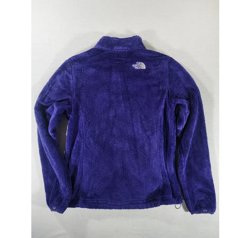 The North Face Osito Y2K Fleece Jacket Womens Small Purple Full Zip Soft Fuzzy